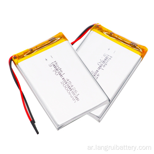 2000mAh 3.7v بطارية Li-polymer مخصصة